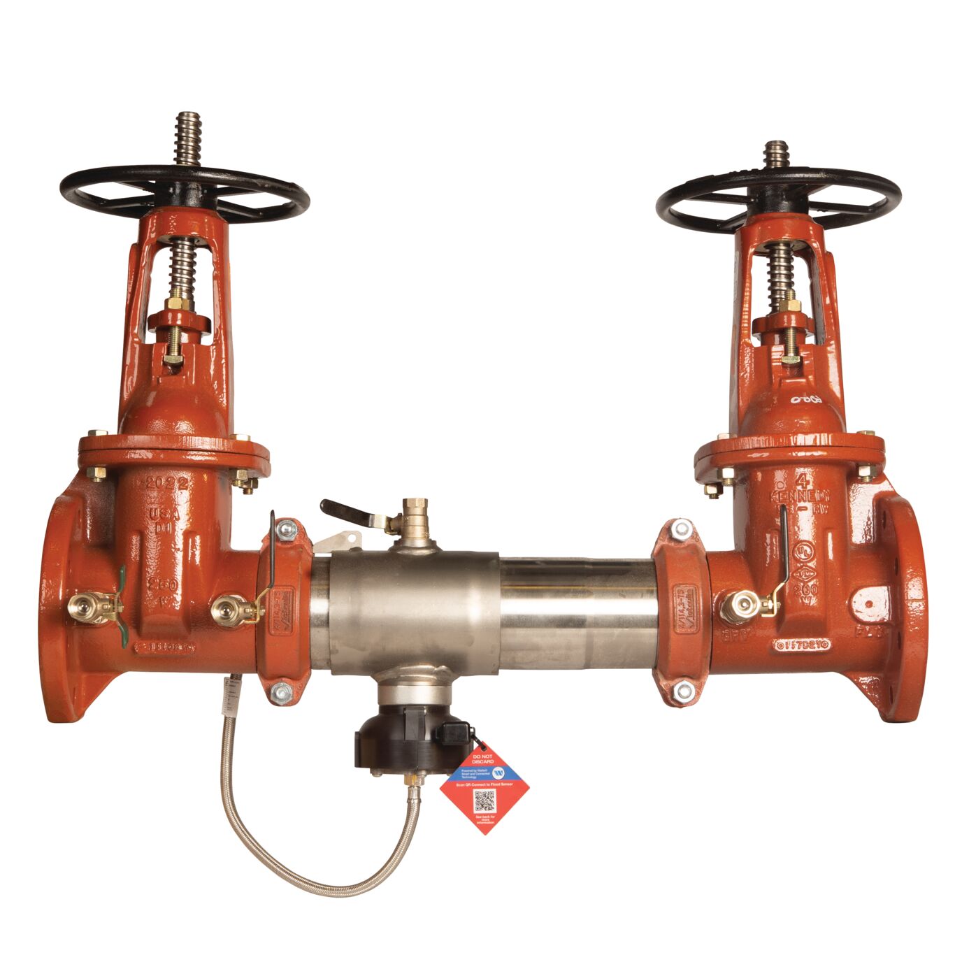 Reduced Pressure Valve Assembly Backflow Preventer, OSY Gates and Flood Sensor