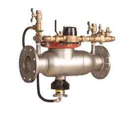 994RPDA Reduced Pressure Detector Assembly Backflow Preventer, Stainless Steel, Less Shutoffs, Cubic Feet Meter and Flood Sensor